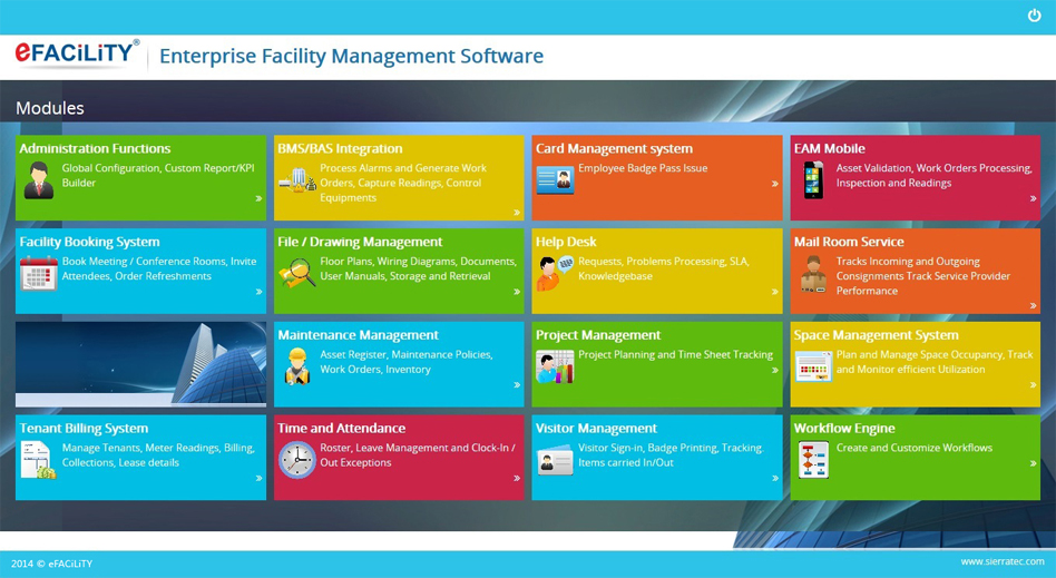 Efacility Enterprise Facility Management Software